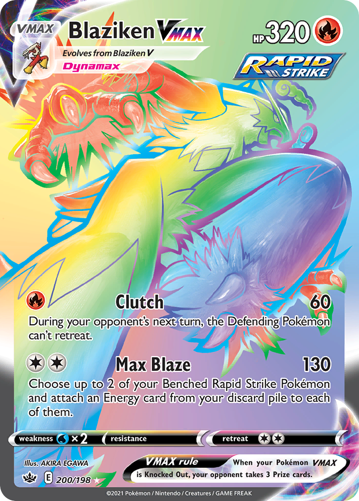 Blaziken VMAX (200/198) [Sword & Shield: Chilling Reign] - Deck Out Gaming