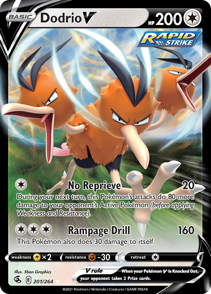 Dodrio V (201/264) [Sword & Shield: Fusion Strike] - Deck Out Gaming