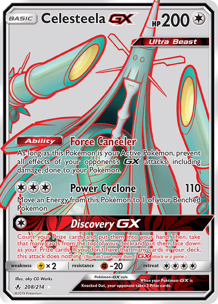 Celesteela GX (208/214) [Sun & Moon: Unbroken Bonds] - Deck Out Gaming