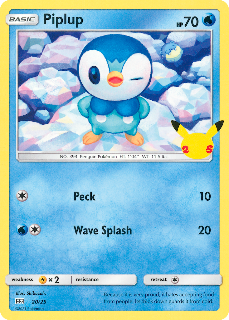 Piplup [McDonald's 25th Anniversary Promos] Holofoil - Deck Out Gaming