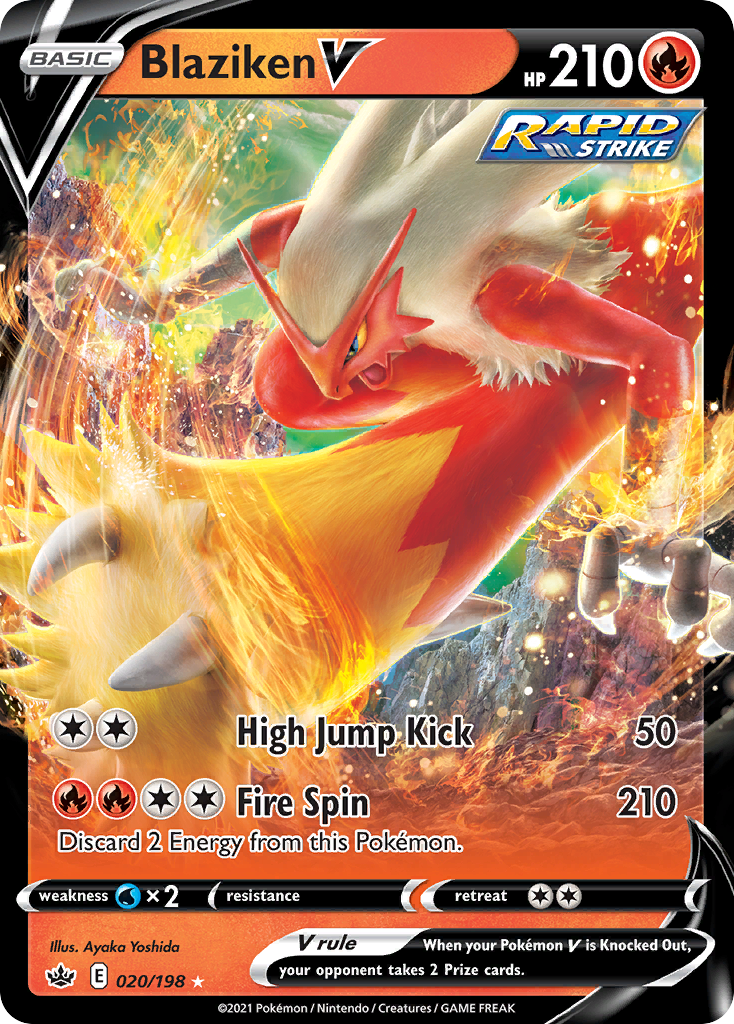 Blaziken V (020/198) [Sword & Shield: Chilling Reign] - Deck Out Gaming