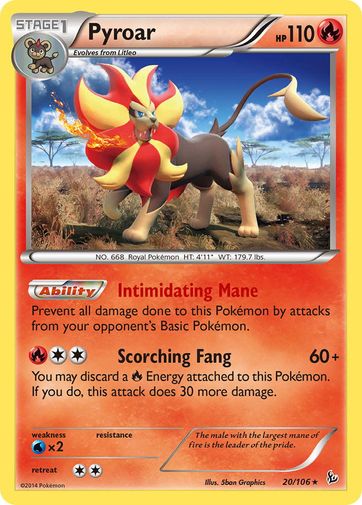 Pyroar (20) [XY - Flashfire] - Deck Out Gaming