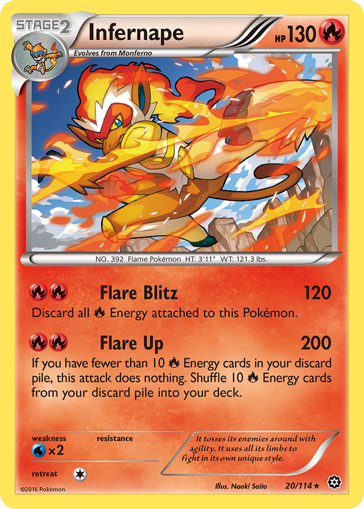 Infernape (20) [XY - Steam Siege] - Deck Out Gaming