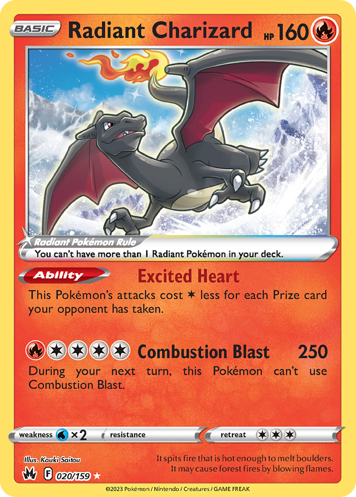 Radiant Charizard (020/159) [Sword & Shield: Crown Zenith] - Deck Out Gaming