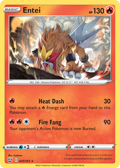 Entei [SWSH05: Battle Styles] Reverse Holofoil - Deck Out Gaming