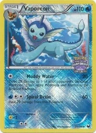 Vaporeon - 25/108 (State, Province Championship 2013 Promo) (25/108) [League & Championship Cards] - Deck Out Gaming