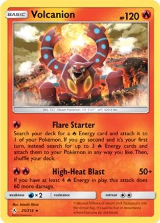 Volcanion (25/214) (Theme Deck Exclusive) [Sun & Moon: Unbroken Bonds] - Deck Out Gaming