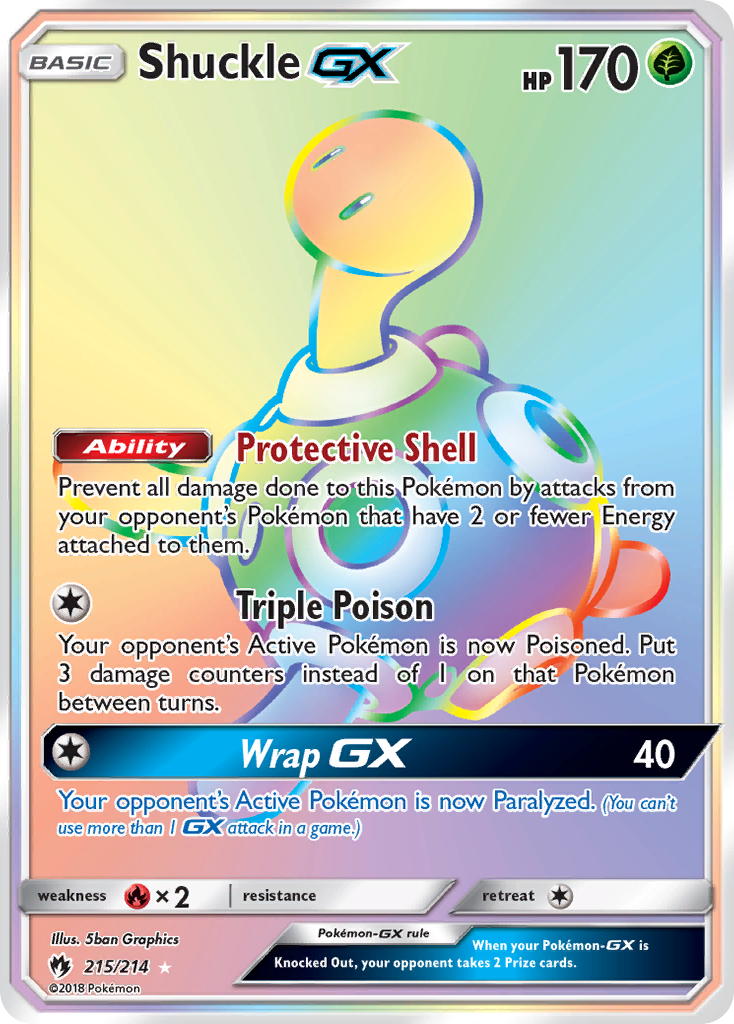 Shuckle GX (Secret) (215) [SM - Lost Thunder] - Deck Out Gaming