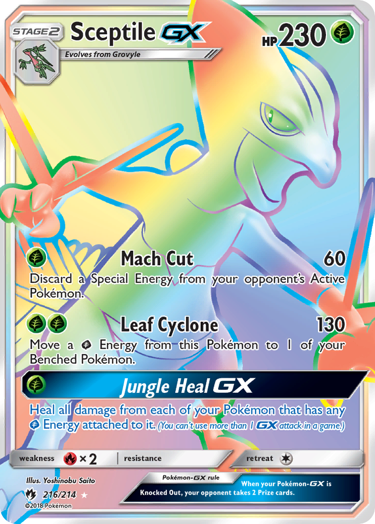 Sceptile GX (Secret) (216) [SM - Lost Thunder] - Deck Out Gaming