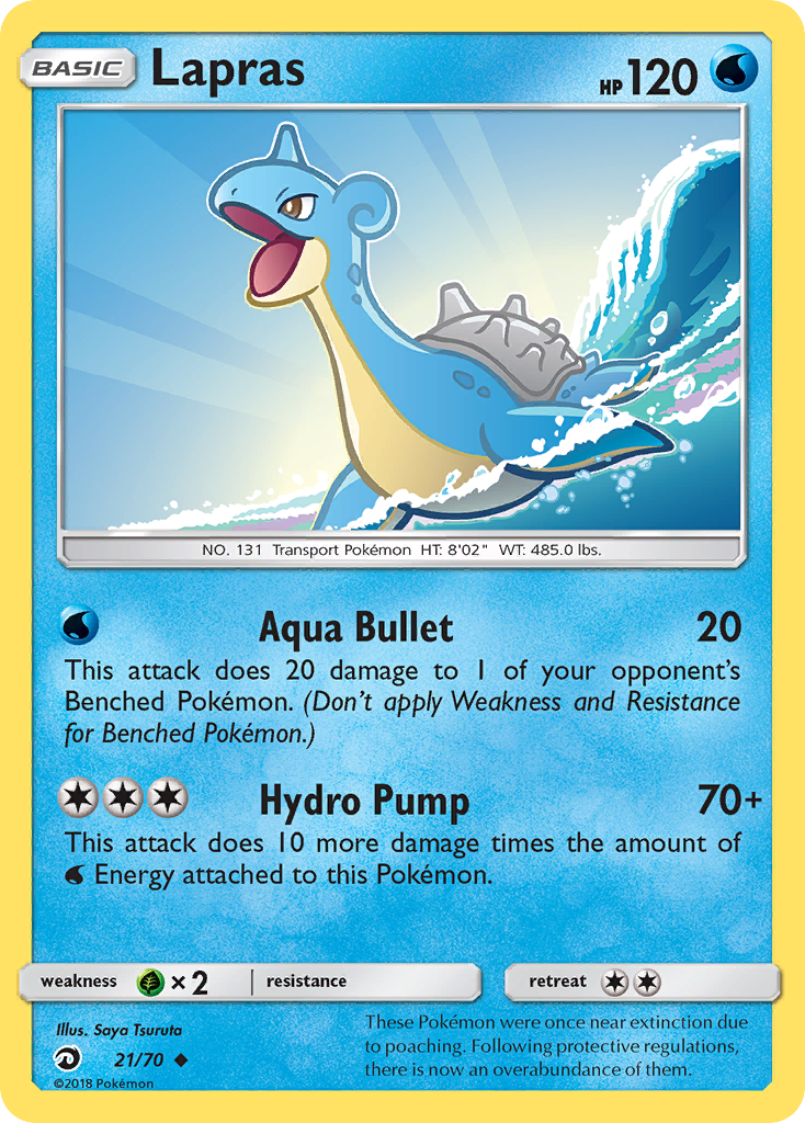 Lapras (21) [Dragon Majesty] Reverse Holofoil - Deck Out Gaming