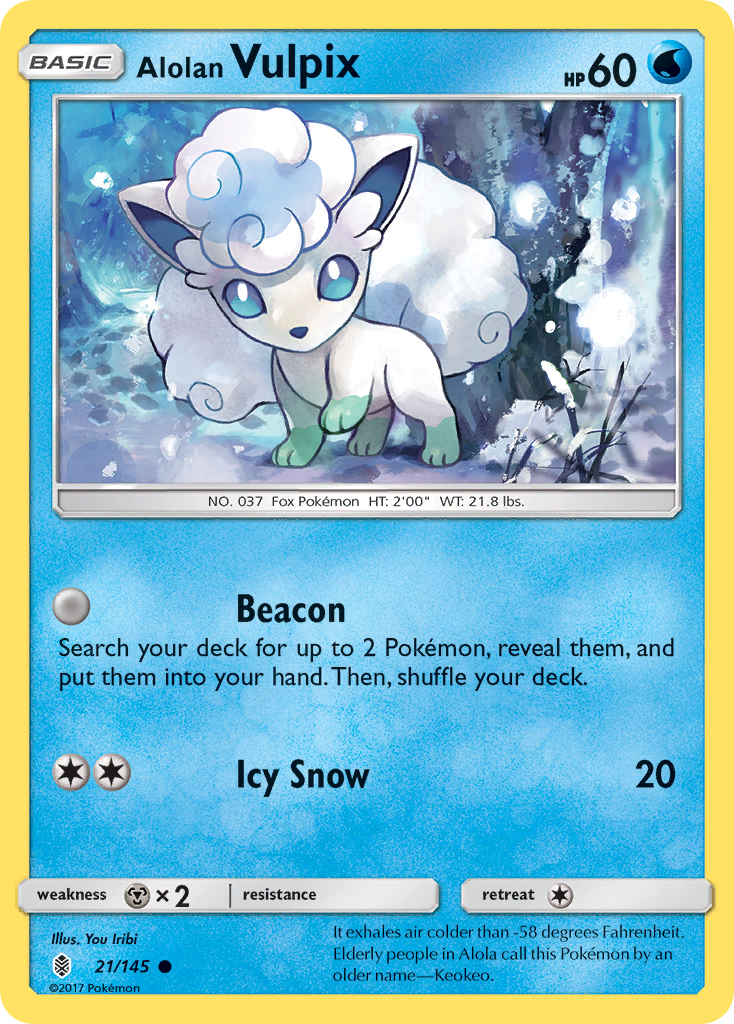 Alolan Vulpix (21) [SM - Guardians Rising] - Deck Out Gaming