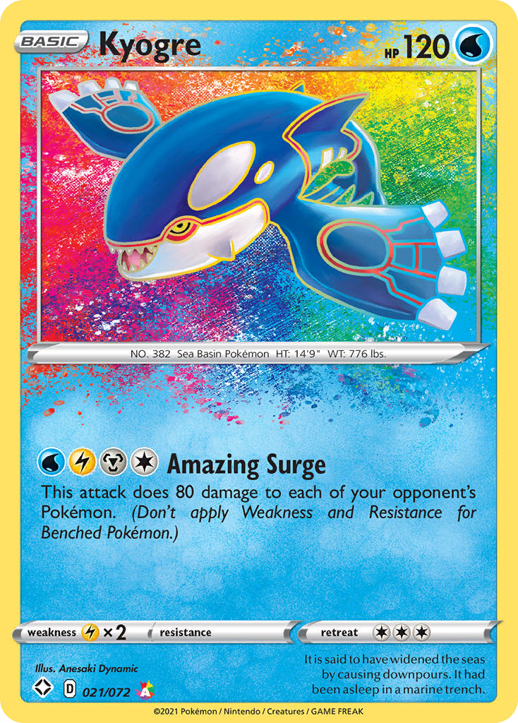 Kyogre (021/072) [Sword & Shield: Shining Fates] - Deck Out Gaming