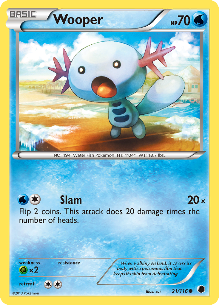 Wooper (21) [Plasma Freeze] Reverse Holofoil - Deck Out Gaming