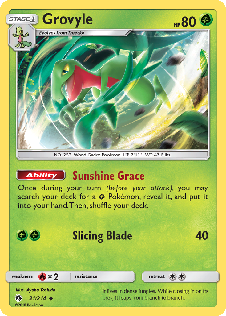 Grovyle (21) [SM - Lost Thunder] Reverse Holofoil - Deck Out Gaming