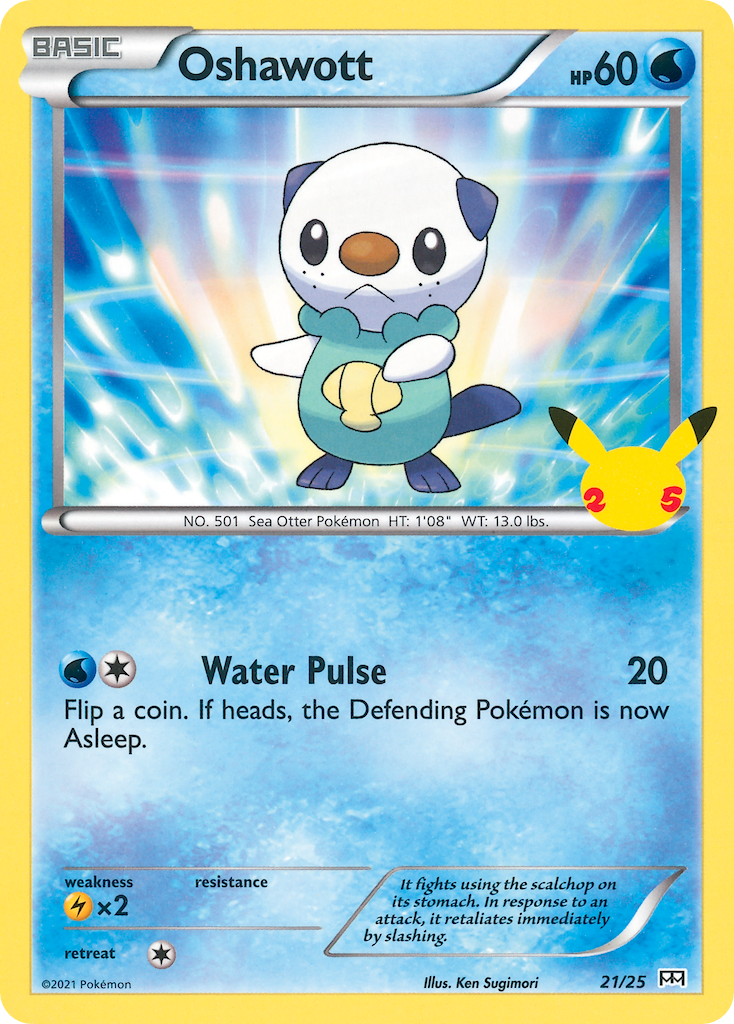 Oshawott [McDonald's 25th Anniversary Promos] Holofoil - Deck Out Gaming