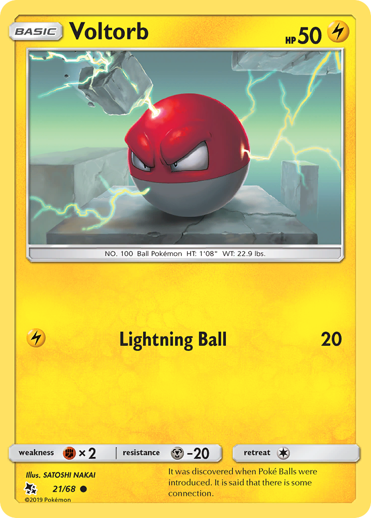 Voltorb (21/68) [Hidden Fates] Reverse Holofoil - Deck Out Gaming