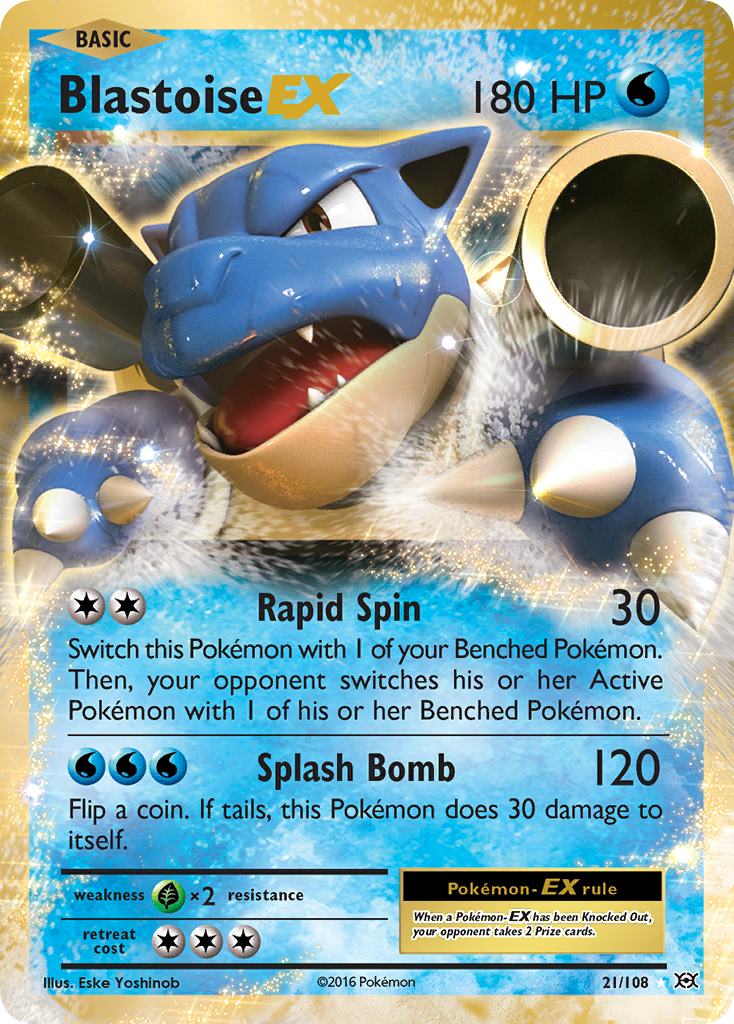 Blastoise EX (21) [XY - Evolutions] - Deck Out Gaming