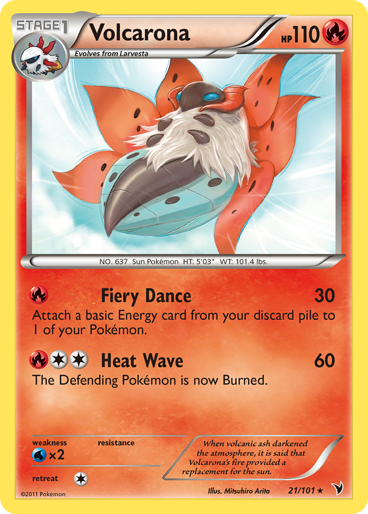 Volcarona (21) [Noble Victories] - Deck Out Gaming