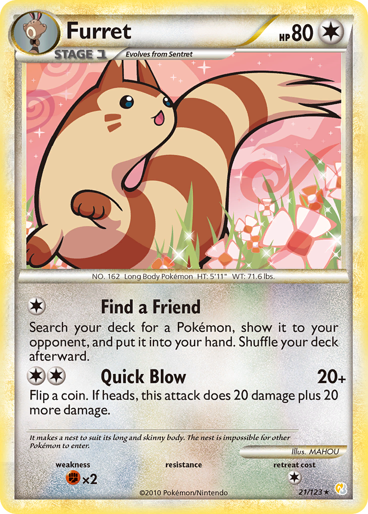 Furret (21) [HeartGold SoulSilver] - Deck Out Gaming