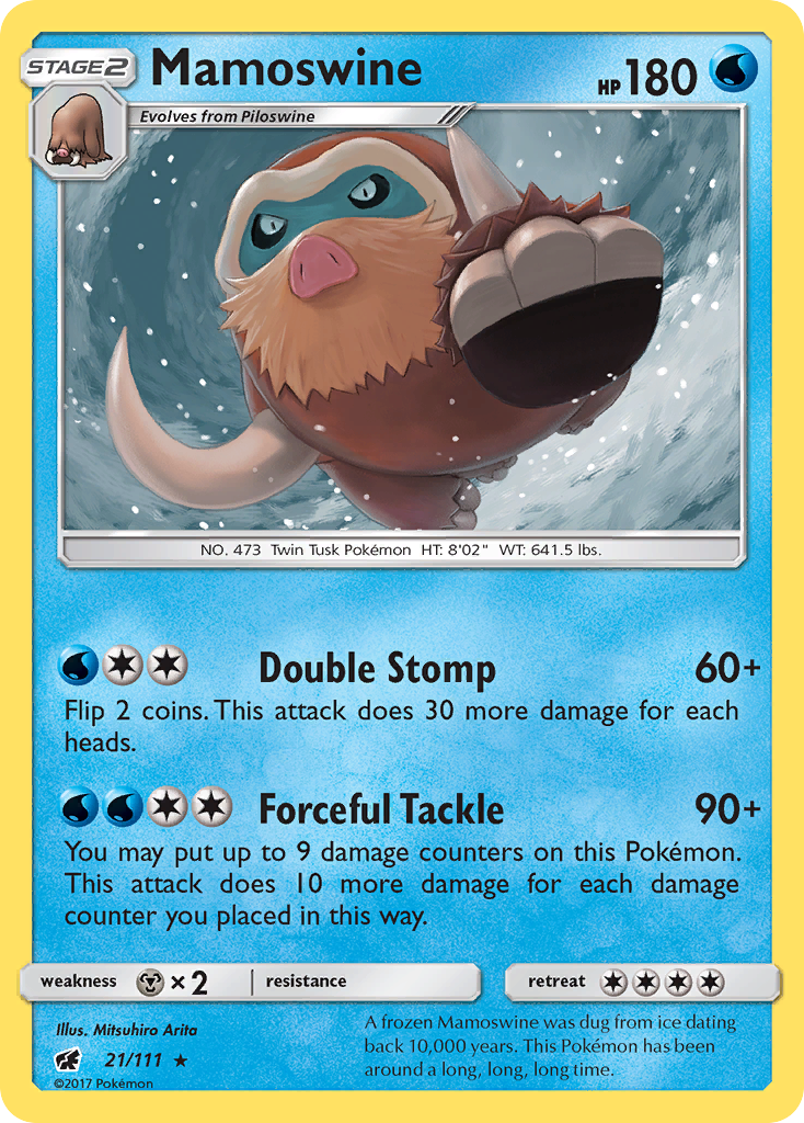 Mamoswine (21) [SM - Crimson Invasion] Reverse Holofoil - Deck Out Gaming