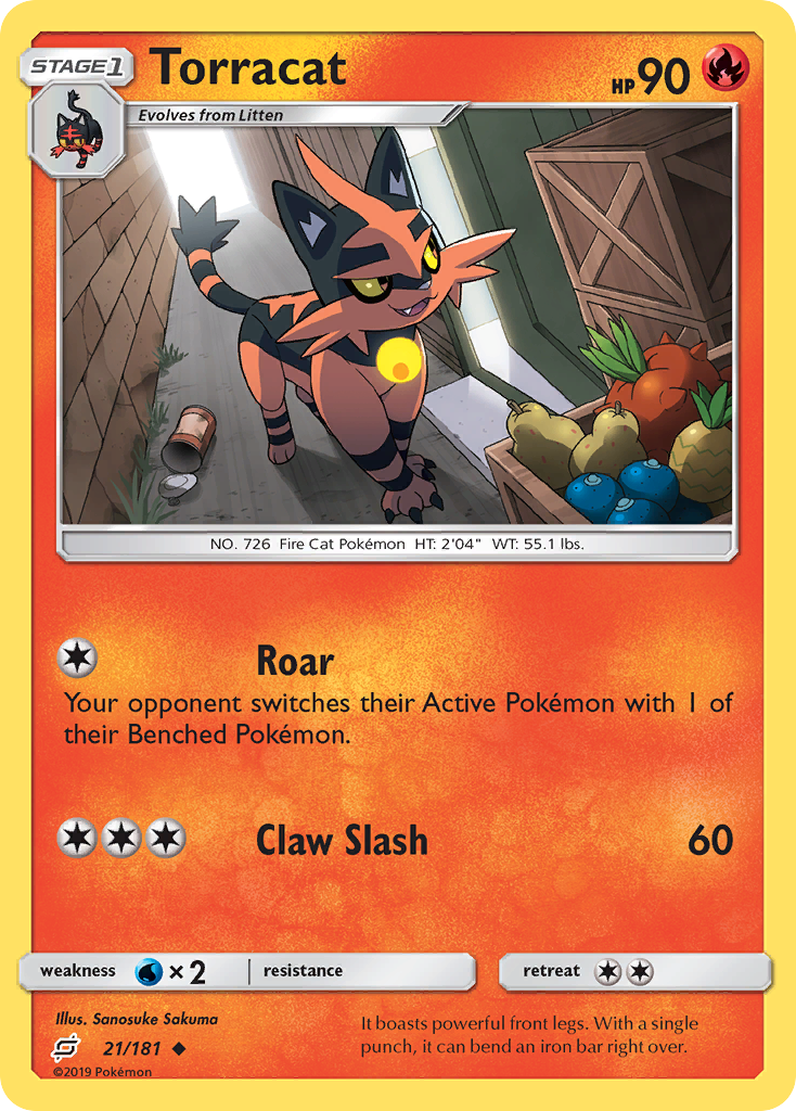 Torracat (21/181) [Sun & Moon: Team Up] - Deck Out Gaming