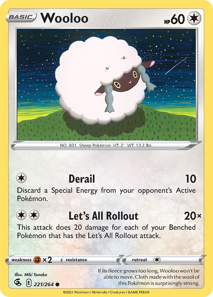 Wooloo  (221/264) [Sword & Shield: Fusion Strike] Reverse Holofoil - Deck Out Gaming