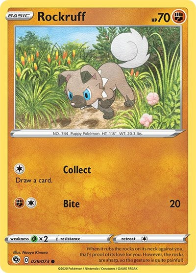 Rockruff [Champion's Path] Reverse Holofoil - Deck Out Gaming