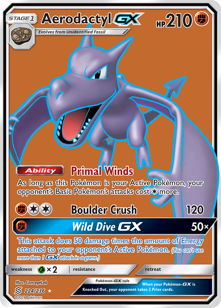 Aerodactyl GX (224/236) [Sun & Moon: Unified Minds] - Deck Out Gaming