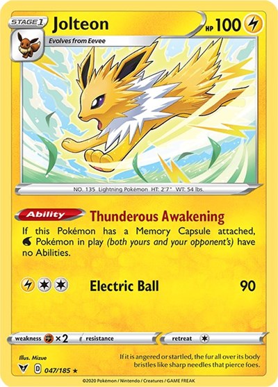 Jolteon [SWSH04: Vivid Voltage] Reverse Holofoil - Deck Out Gaming