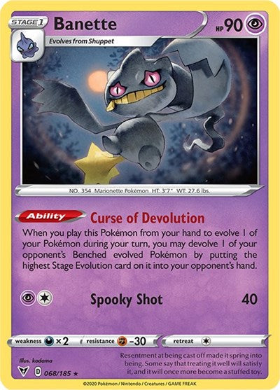 Banette [SWSH04: Vivid Voltage] Reverse Holofoil - Deck Out Gaming