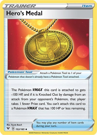 Hero's Medal [SWSH04: Vivid Voltage] Reverse Holofoil - Deck Out Gaming