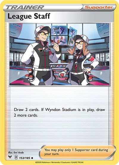 League Staff [SWSH04: Vivid Voltage] Reverse Holofoil - Deck Out Gaming