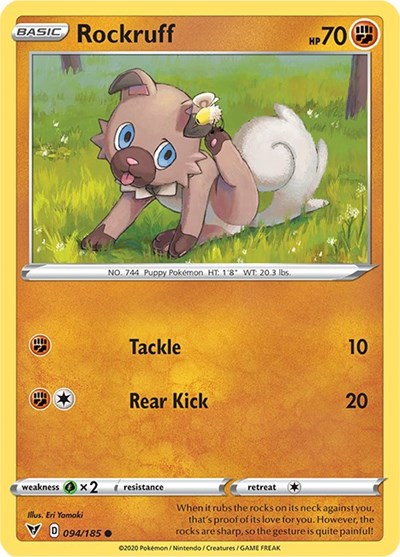 Rockruff [SWSH04: Vivid Voltage] Reverse Holofoil - Deck Out Gaming