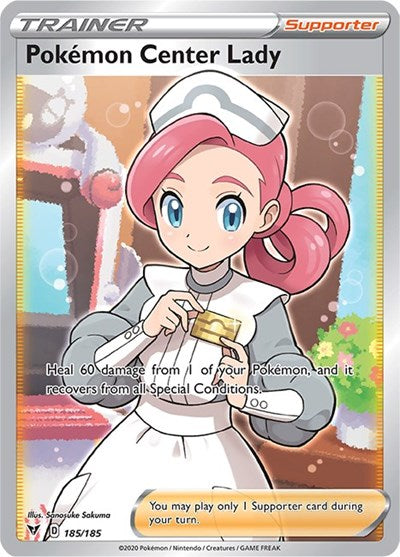 Pokemon Center Lady (Full Art) [SWSH04: Vivid Voltage]