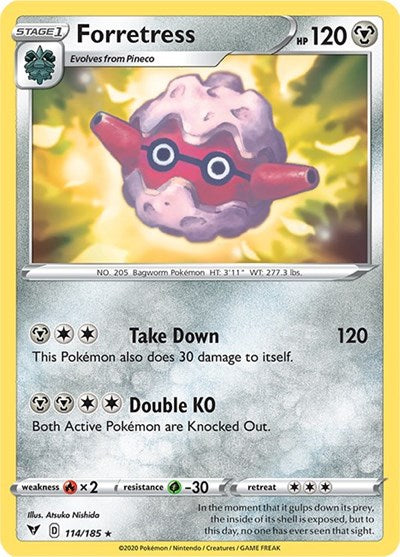 Forretress [SWSH04: Vivid Voltage] Reverse Holofoil - Deck Out Gaming