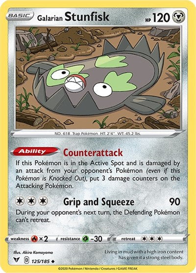 Galarian Stunfisk [SWSH04: Vivid Voltage] Reverse Holofoil - Deck Out Gaming