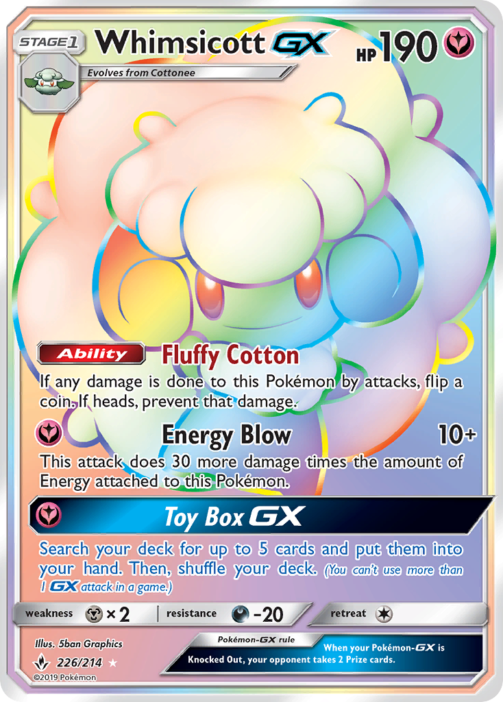 Whimsicott GX (226/214) [Sun & Moon: Unbroken Bonds] - Deck Out Gaming