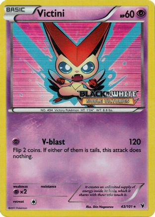 Victini (43/101) (Prerelease Promo) [Black & White: Black Star Promos] - Deck Out Gaming