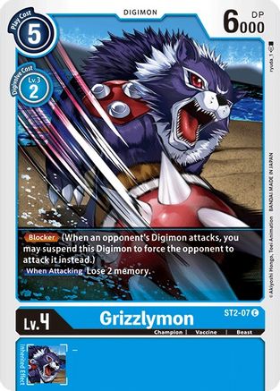 Grizzlymon (ST2-07) [Starter Deck 02: Cocytus Blue]