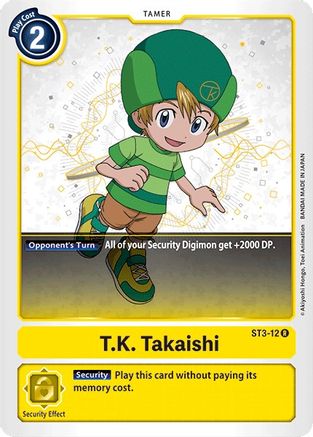 T.K. Takaishi (ST3-12) [Starter Deck 03: Heaven's Yellow]