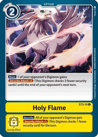 Holy Flame (ST3-015) [Starter Deck 03: Heaven's Yellow]