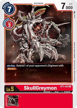 SkullGreymon (BT1-023) [Release Special Booster]