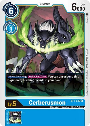 Cerberusmon (BT1-039) [Release Special Booster]