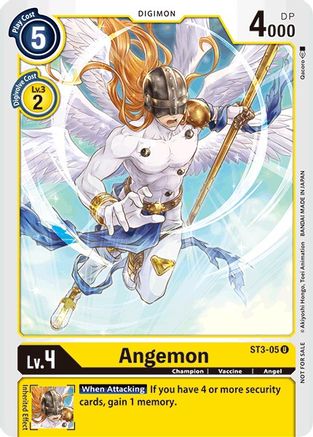 Angemon - ST3-05 (Tamer Party Promo) (ST3-05) [Starter Deck 03: Heaven's Yellow]