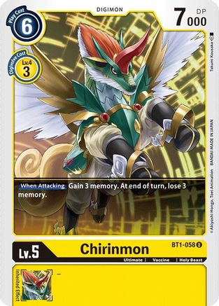 Chirinmon (BT1-058) [Release Special Booster]