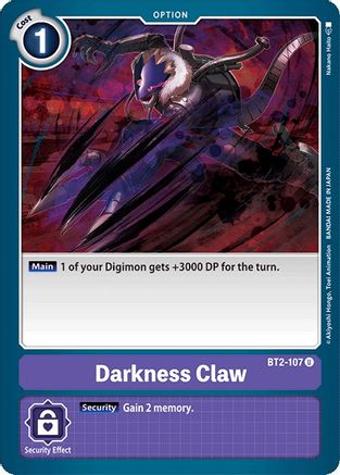 Darkness Claw (BT2-107) [Release Special Booster]