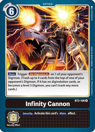 Infinity Cannon (BT2-106) [Release Special Booster]
