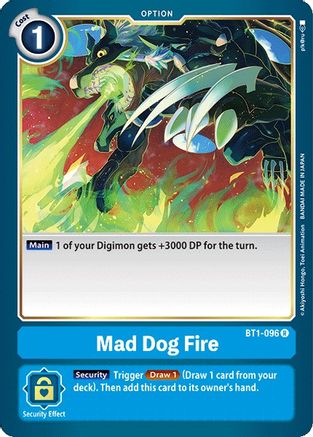 Mad Dog Fire (BT1-096) [Release Special Booster]