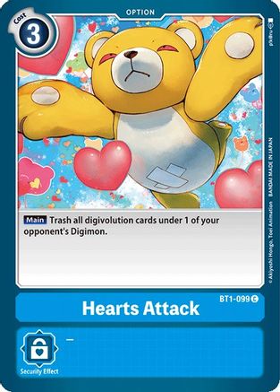 Hearts Attack (BT1-099) [Release Special Booster]