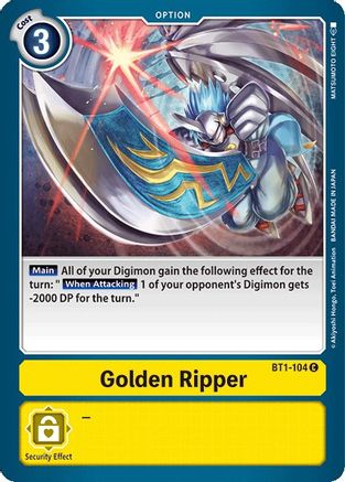 Golden Ripper (BT1-104) [Release Special Booster]